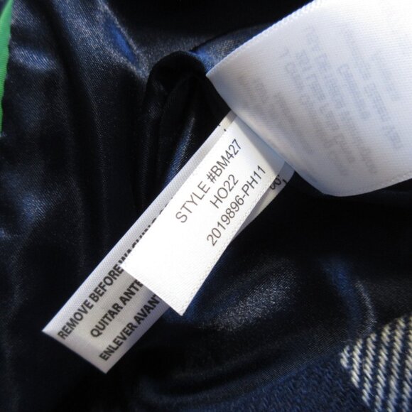 NWT J.Crew Alfie Topcoat in Ivory Blue Buffalo Check Italian Wool Coat 4 - Picture 5 of 11